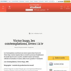 Victor hugo, les contemplations, livres i à iv