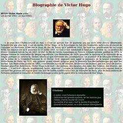 Victor Hugo - biographie