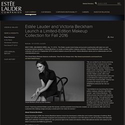 Estée Lauder and Victoria Beckham Launch a Limited-Edition Makeup Collection for Fall 2016