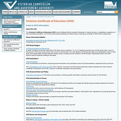 Victorian Certificate of Education Index