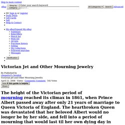 Victorian Jet and Other Mourning Jewelry