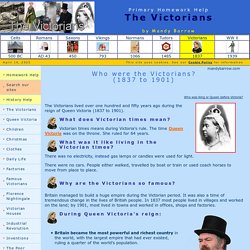 Victorians Homework for kids - Woodlands