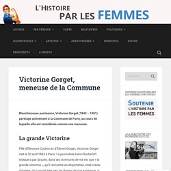 Victorine Gorget, meneuse de la Commune