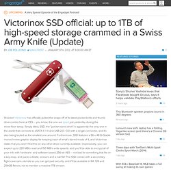 Victorinox SSD official: up to 1TB of high-speed storage crammed in a Swiss Army Knife