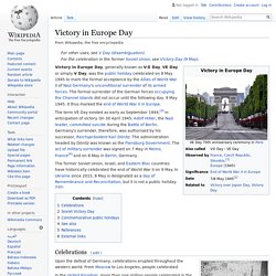 Victory in Europe Day - Wikipedia