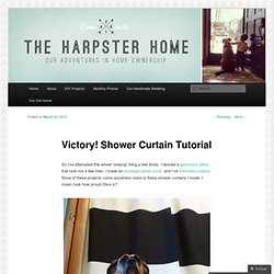 Victory! Shower Curtain Tutorial