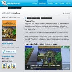 Vidéo règle - Agricola