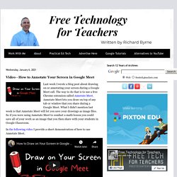 Video - How to Annotate Your Screen in Google Meet