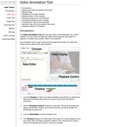 Video Annotation Tool