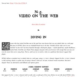Video - Dive Into HTML5