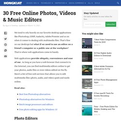 30 Video Editing Software And Online Tools