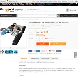 DIY T900 WIFI Video 4WD Metal Wall-E Track Tank With HD Camera Sale - Banggood.com