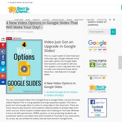 4 New Video Options in Google Slides That Will Make Your Day!
