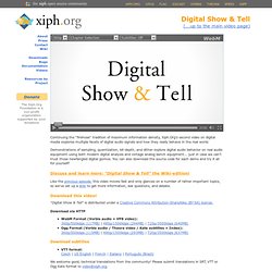 Video Presentations: Digital Show & Tell