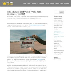 Video Kings: Best Video Production Vancouver in 2021