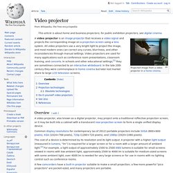 Video projector - Wikipedia