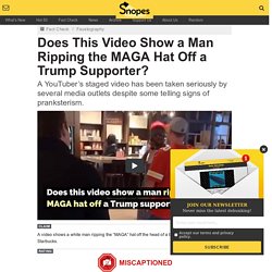 Does This Video Show a Man Ripping the MAGA Hat Off a Trump Supporter?