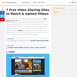 Top 7 Video Sharing Websites Like YouTube - Freemake