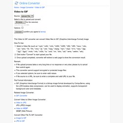 Video to GIF - Online Converter
