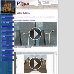 Video Tutorial - PTGui