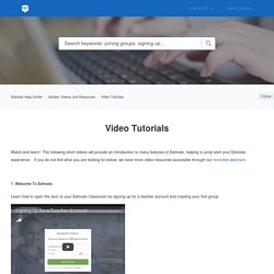 Video Tutorials – Edmodo Help Center