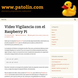 Video Vigilancia con el Raspberry Pi