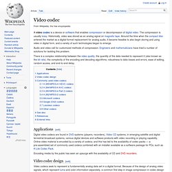 Video codec