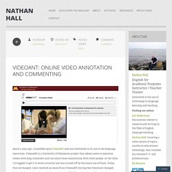 VideoANT: Online video annotation and commenting