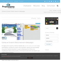 Clones en Scratch: Efecto nieve en videojuegos – Programamos