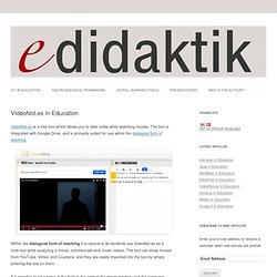 VideoNot.es in Education