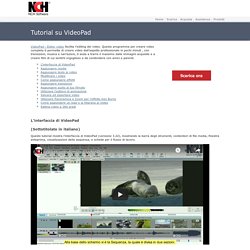 VideoPad - Introduzione all'editing video - Tutorial video