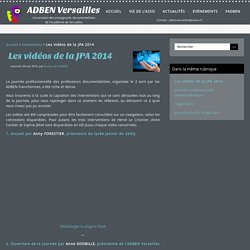 Les vidéos de la JPA 2014 - ADBEN Versailles