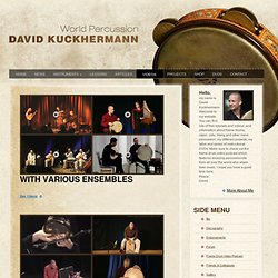 Frame Drum, Cajon, Percussion - David Kuckhermann