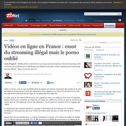 Vidéos en ligne en France : essor du streaming illégal mais le porno oublié