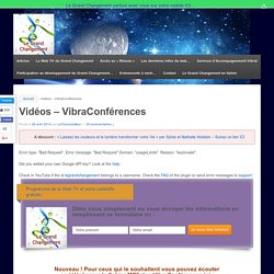Vidéos – VibraConférences