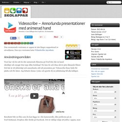 Recension av Videoscribe - Annorlunda presentationer med animerad hand
