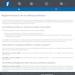 Réglementation de la vidéosurveillance