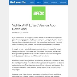 VidFlix APK Latest Version App Download