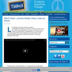 Vidra : comme Adobe Voice, mais en mieux