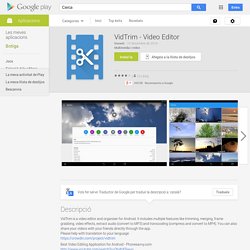 VidTrim - Video Editor - Aplicacions d'Android a Google Play