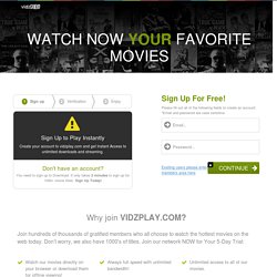 vidzplay - Watch Movies Instantly Online
