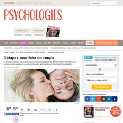 Vie de couple : les 3 étapes