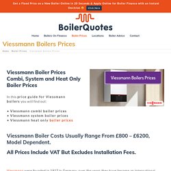 Combi, System & Heat Only Boilers