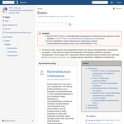 Etusivu - KTK:n Tieto- ja viestintätekniikan opetuskäytön kurssien Wiki