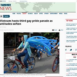 Vietnam hosts third gay pride parade as attitudes soften