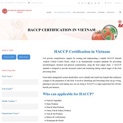 HACCP Food Process Certification in Vietnam