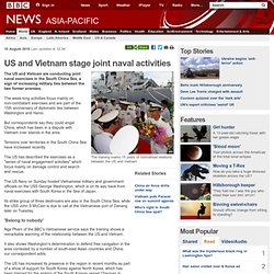 US and Vietnam stage joint naval activities