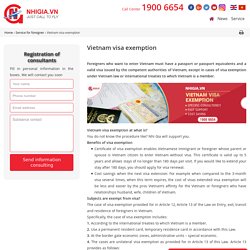 Vietnam visa exemption