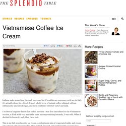 Vietnamese Coffee Ice Cream