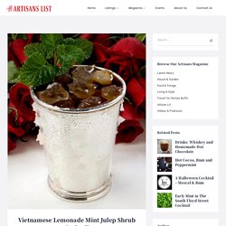 Vietnamese Lemonade Mint Julep Shrub Cocktail